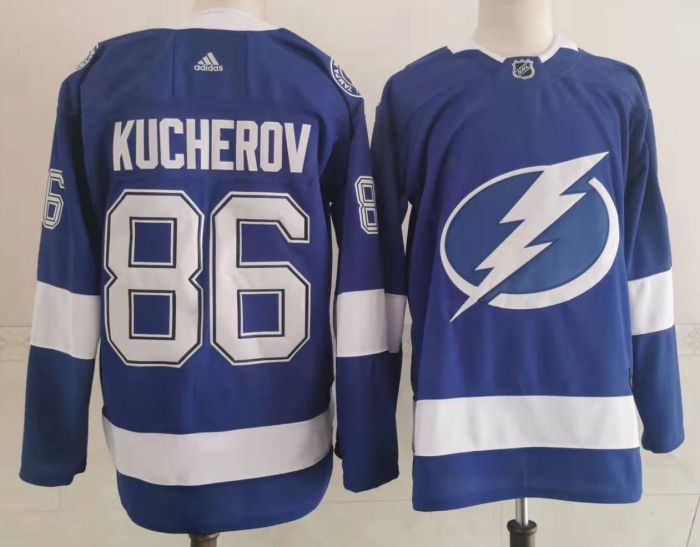 Tampa Bay Lightning Alternate Player Jersey Blue NO.86 KUCHEROV
