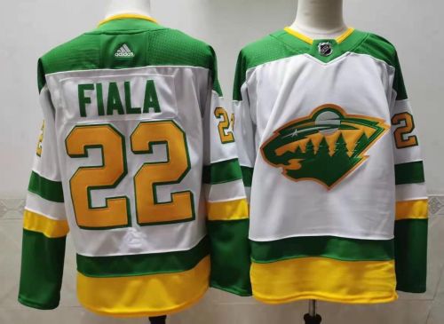 Minnesota Wild 2023/24 Premier Breakaway Jersey White NO.22 FIALA