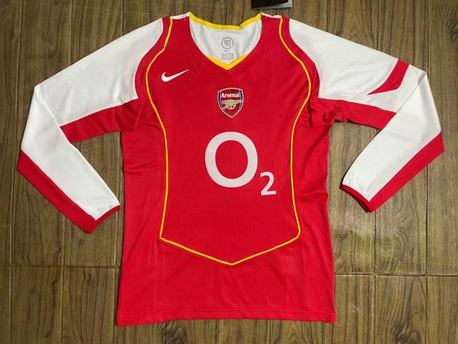 Arsenal Home Long Sleeve Retro Jersey 04/05