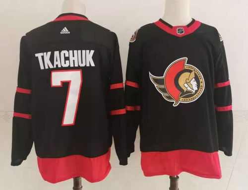 Ottawa Senators 20/21 Reverse Retro Jersey Black NO.7 TKACHUK