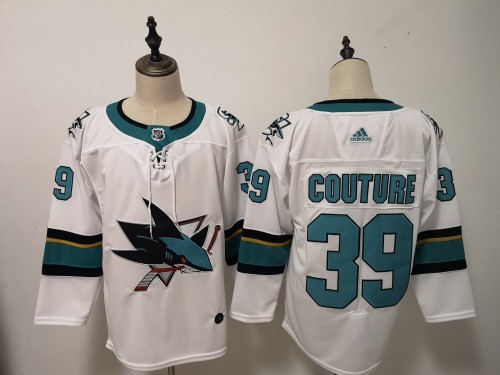 San Jose Sharks Alternate Player Jersey White NO.39 COUTURE
