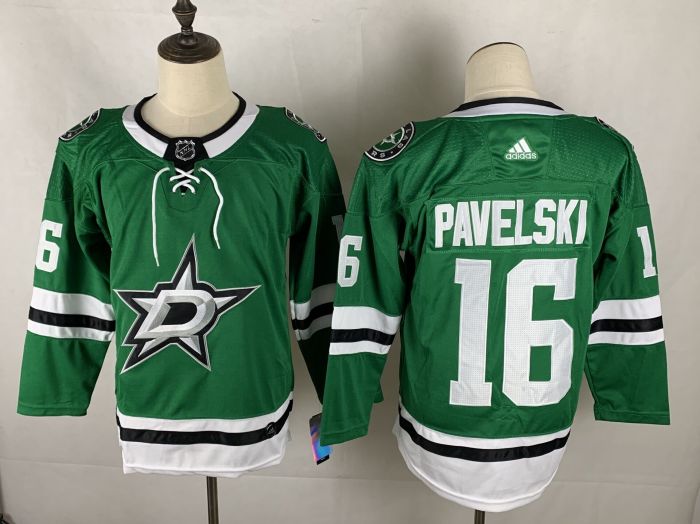 Dallas Stars Home Jersey Green 2020 NO.16 PAVELSKI