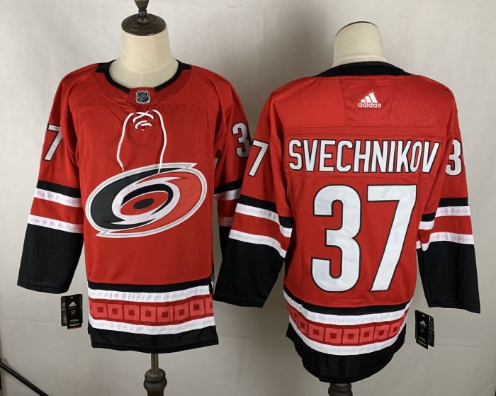 Carolina Hurricanes Alternate Breakaway Jersey Red NO.37 SVECHNIKOV
