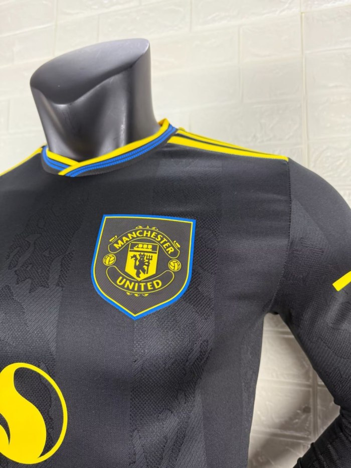 Manchester United Third Player Long Sleeve Jersey 25/26