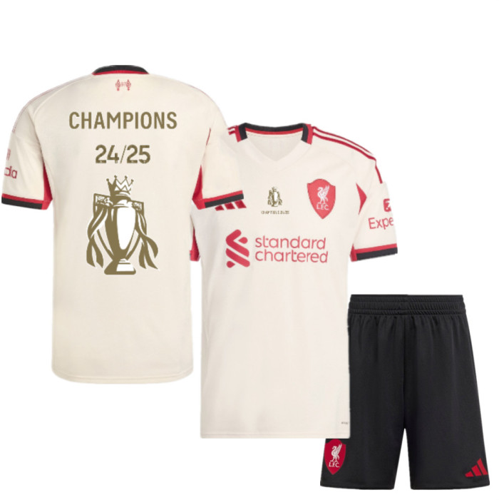 Liverpool Away Kids Suit 25/26-CHAMPIONS 24/25