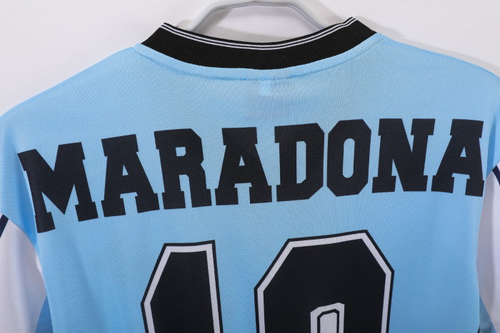 Argentina Diego Maradona Commemorative Retro Jersey 2001