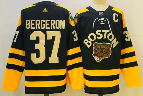 Boston Bruins 2023 Winter Classic Jersey Black NO.37 BERGERON