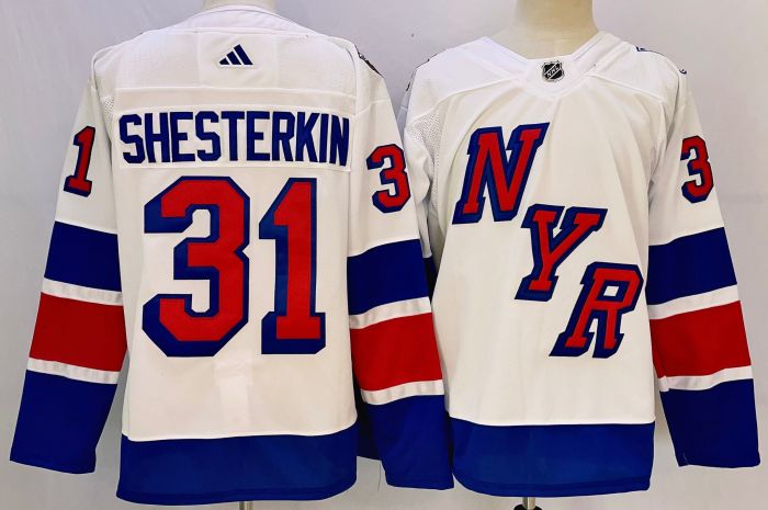 New York Rangers 25th Anniversary Collection Jersey White NO.31 SHESTERKIN