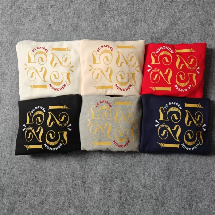 Bayern Munich 125th Anniversary fleece-lined Hoodie （Multiple colors）