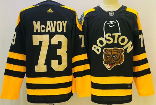 Boston Bruins 2023 Winter Classic Jersey Black NO.73 McAVOY