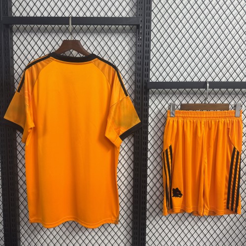 AS Roma Short Sleeve Away Adult Suit 25/26