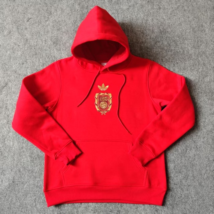 Bayern Munich 125th Anniversary fleece-lined Hoodie （Multiple colors）