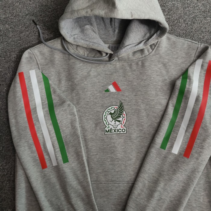 Mexico Football Fleece Lined Hoodie （Multiple colors）