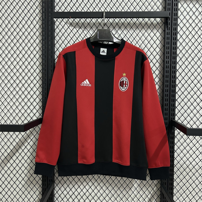 AC Milan Hoodless Sweatshirt Training Jersey 25/26