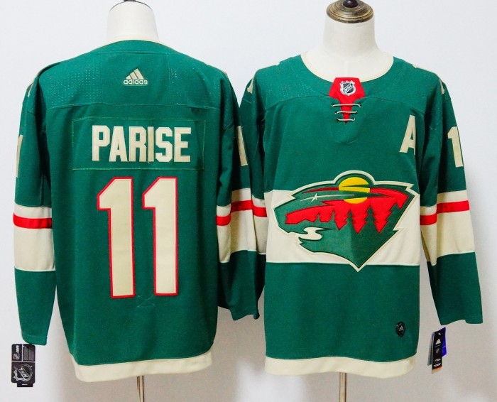 Minnesota Wild Fanatics Home Jersey Green NO.11 PARISE