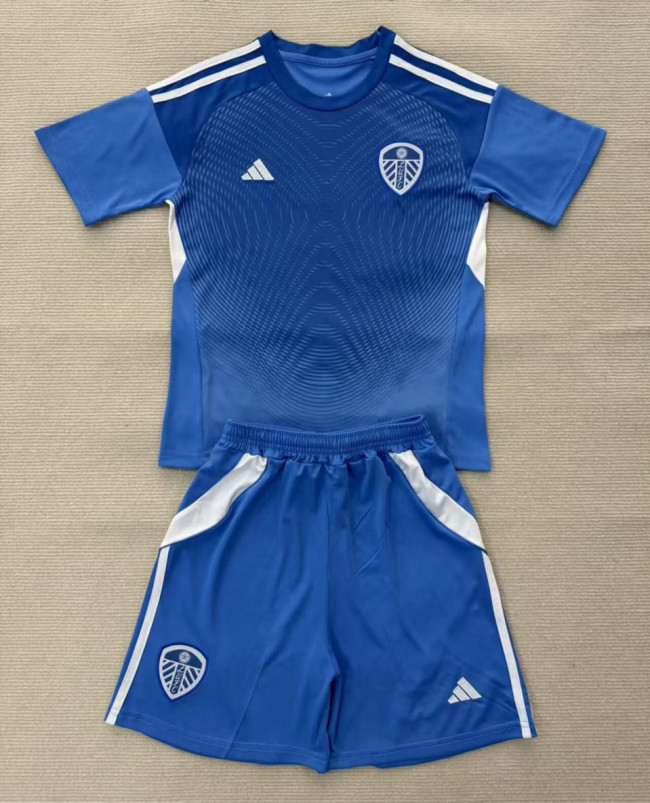 Leeds United Blue Goalkeeper Kids Suit 25/26