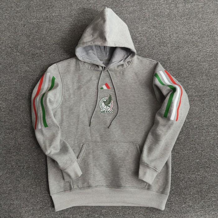 Mexico Football Fleece Lined Hoodie （Multiple colors）