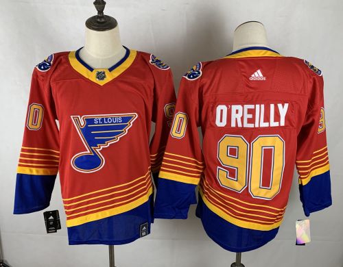 St. Louis Blues 1990's Vintage Away Throwback Jersey Red NO.90 O’REILLY