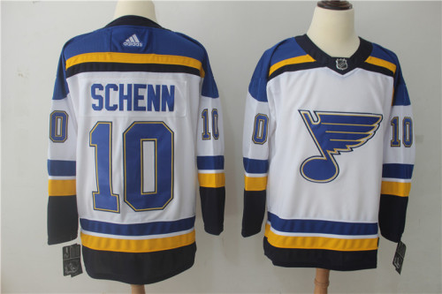 St. Louis Blues Home Breakaway Player Jersey White NO.10 SCHENN