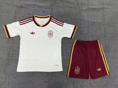 Spain 2026 World Cup Away Kids Suit & Socks