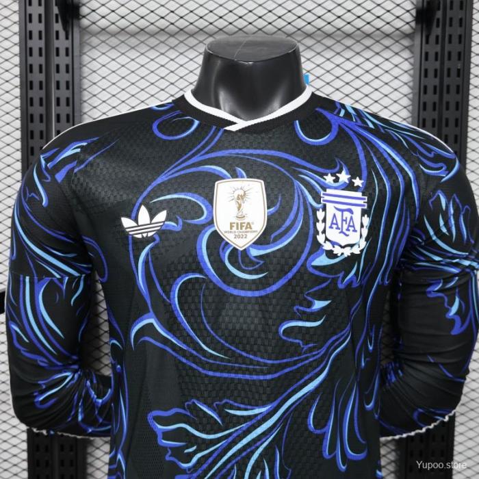 Argentina 2026 World Cup Away Player Long Sleeve Men Jersey