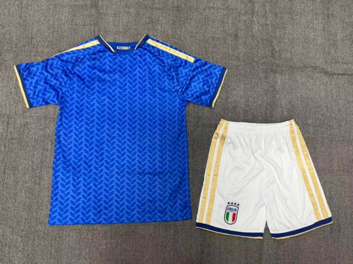 Italy 2026 World Cup Home Kids Suit & Socks