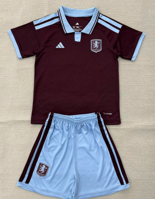 Aston Villa Man Home Kids Suit 26/27
