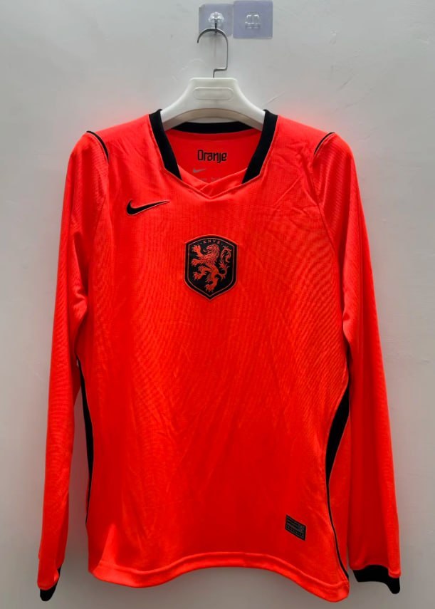Netherlands 2026 World Cup Home Long Sleeve Men Jersey