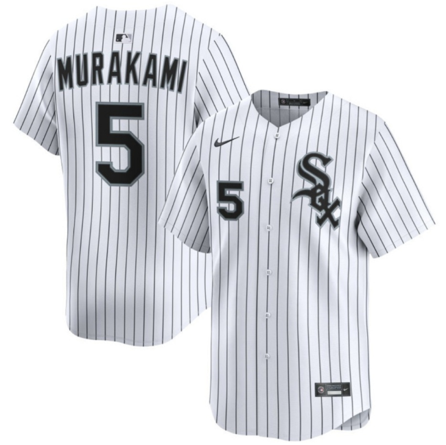 Chicago White Sox Munetaka Murakami Nike White Home Replica Jersey