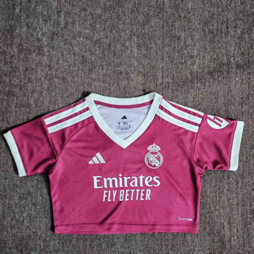 Real Madrid Home Woman Cropped Jersey