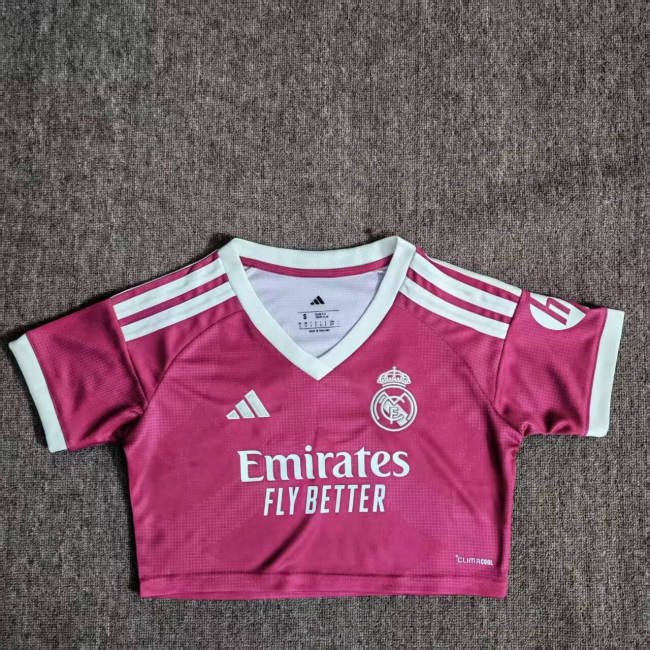 Real Madrid Home Woman Cropped Jersey