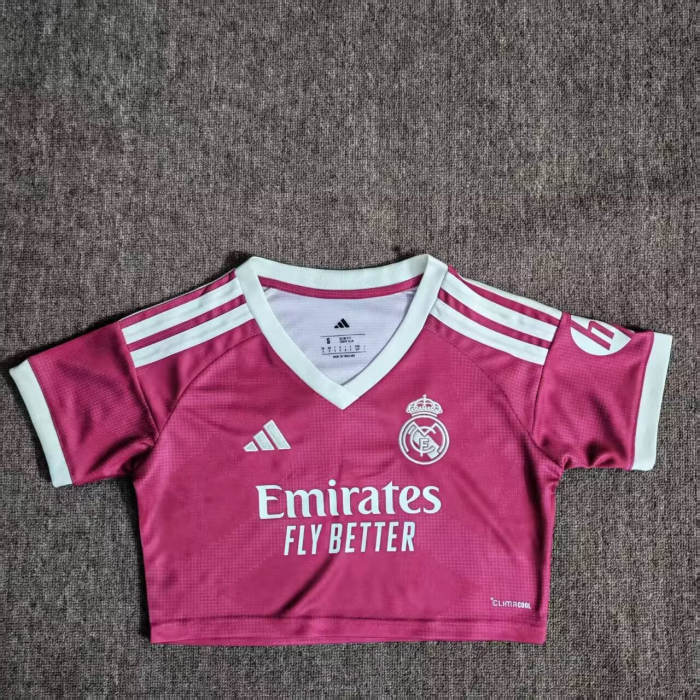 Real Madrid Home Woman Cropped Jersey