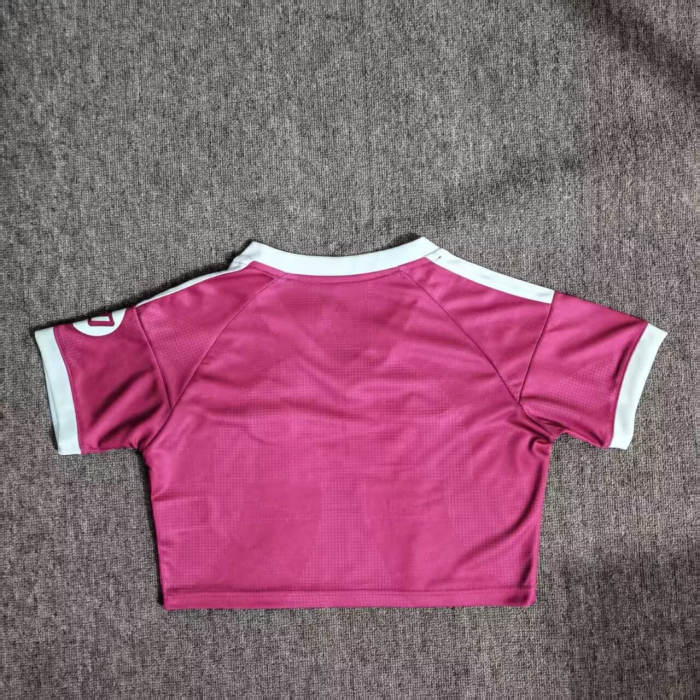 Real Madrid Home Woman Cropped Jersey