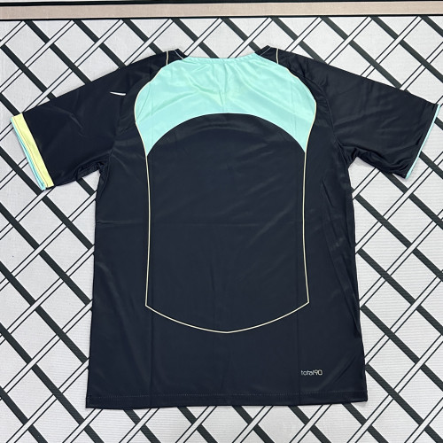 Total 90 Black Retro-style soccer jersey