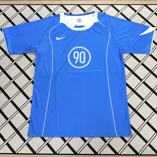 Total 90 Light Blue Retro-style soccer jersey