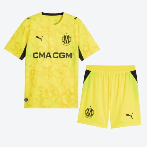 Marseille Yellow Goalkeeper Men Jersey Suit 26/27