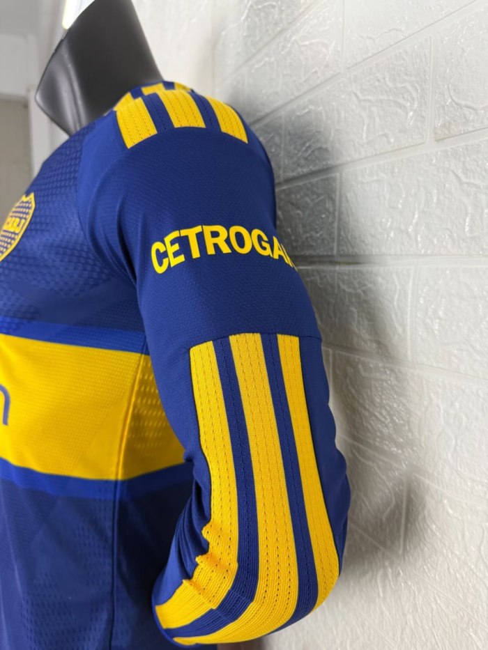 Boca Home Player Long Sleeve Men Jersey 26/27