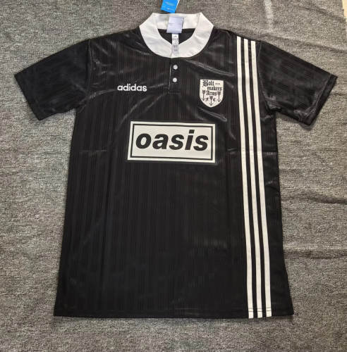 Oasis x The Bolt Makers Arms 1996 Black Man Jersey