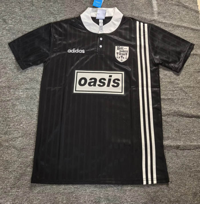 Oasis x The Bolt Makers Arms 1996 Black Man Jersey