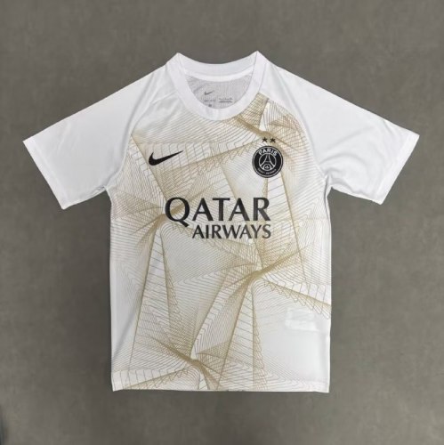 Paris Saint Germain Pre-Match Champions League White/Gold Men Jersey 26/27