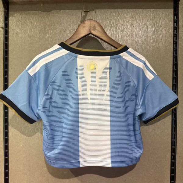 Argentina 2026 Messi Tribute Women Cropped Jersey
