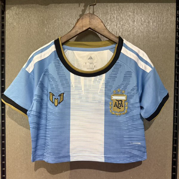 Argentina 2026 Messi Tribute Women Cropped Jersey