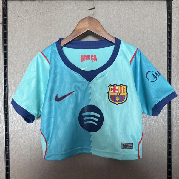 Barcelona Third Woman Cropped Jersey