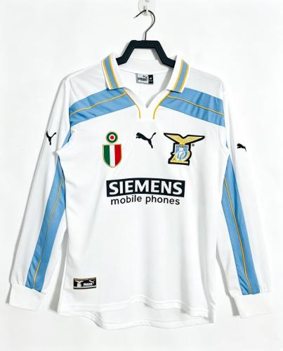 Lazio Away Long Sleeve Retro Jersey 2000/01