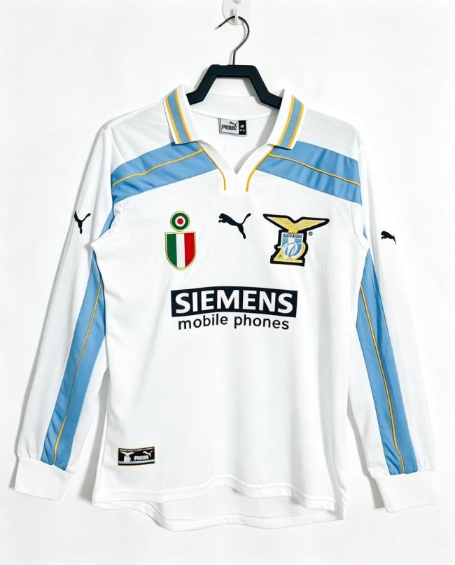 Lazio Away Long Sleeve Retro Jersey 2000/01