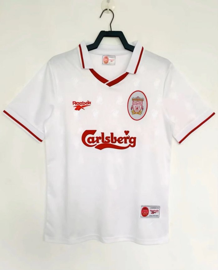 Liverpool White Retro Jersey 96/97