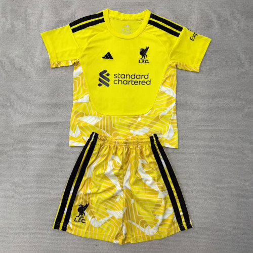 Liverpool Yellow Goalkeeper Kids Suit 26/27