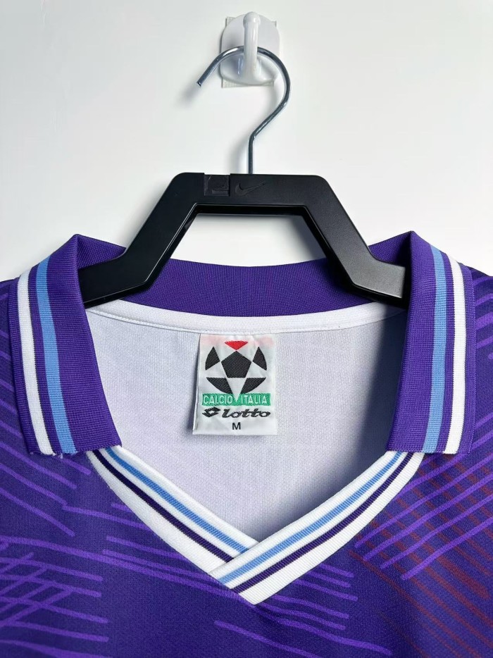 Fiorentina Home Long Sleeve Retro Jersey 92/93