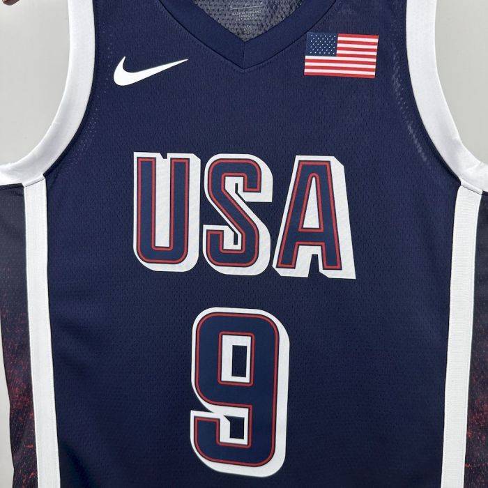 Tyrese Haliburton Team USA 2024 Swingman Away Jersey Blue