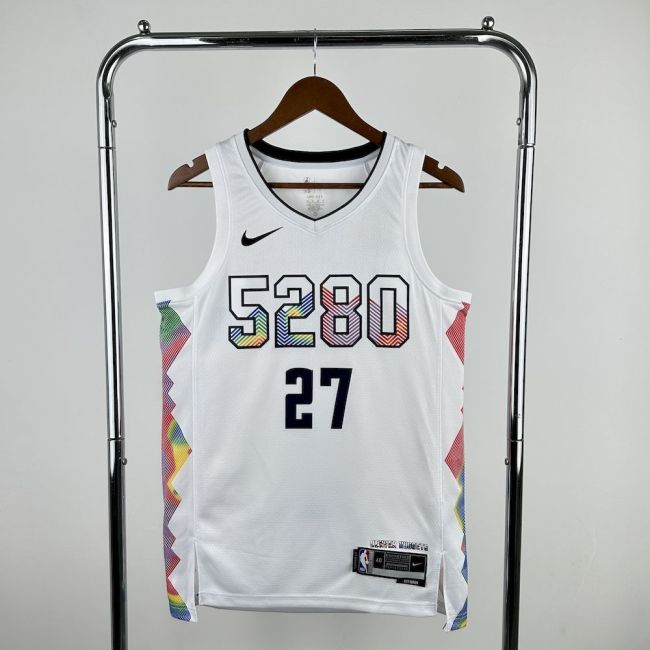 Jamal Murray Denver Nuggets  City Edition 2024/25 Swingman Jersey White